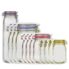 12PCS sac réutilisable forme bocal