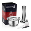 1 capsule café réutilisable inox grande taille Nespresso Vertuo + tasseur