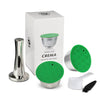 2 capsules café réutilisables inox Dolce Gusto + tasseur