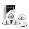 3 capsules café réutilisables inox petite taille Nespresso vertuo