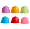 6 capsules café réutilisables couleur plastique Dolce Gusto