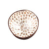Bol noix de coco effet goutte blanc