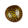 Bol noix de coco effet goutte jaune
