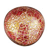 Bol noix de coco mosaïque rouge