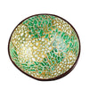 Bol noix de coco mosaïque vert