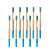 Brosse à dents bambou manche coloré bleu