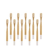 Brosse à dents bambou manche coloré enfant blanc