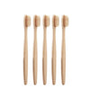 Brosse à dents bambou naturel 5 pièces beige