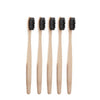 Brosse à dents bambou naturel 5 pièces noir