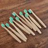 Brosse à dents bambou naturel enfant bleu-vert