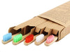 Brosse à dents bambou pack famille dans emballage carton