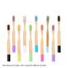 Brosse à dents bambou manche coloré enfant multicolore