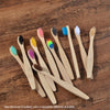 Brosse à dents bambou naturel enfant multicolore