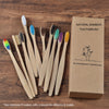 Brosse à dents bambou naturel multicolore