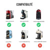 Compatibilité capsule café réutilisable inox Lazazza Modo Mio