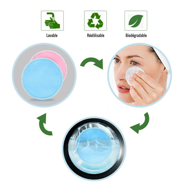Coton démaquillant réutilisable