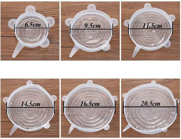 Dimensions couvercle extensible silicone