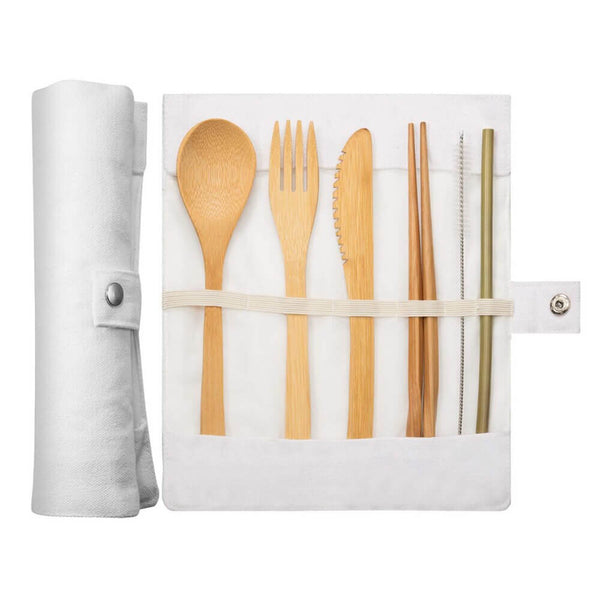 Couvert en bambou réutilisable