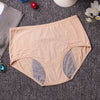 Culotte menstruelle en nylon shorty couleur abricot