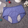 Culotte menstruelle en nylon shorty couleur bleu