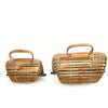 Deux tailles sac bambou pliable