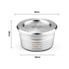 Dimensions capsule café réutilisable en inox pour machine Lavazza Delta Q et EP Mini