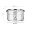 Dimensions capsule café réutilisable inox Lavazza Point