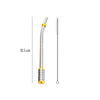Dimensions paille inox double filtre