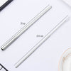 Dimensions dépliées paille inox rétractable