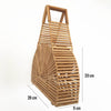 Dimensions sac bambou demi-cercle