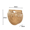 Dimensions sac en bambou demi-lune taille L