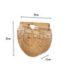 Dimensions sac en bambou demi-lune taille S