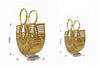 Dimensions sac à main bambou demi-lune