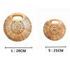 Dimensions sac à main bambou rond