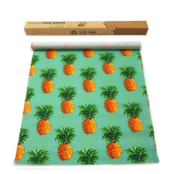 Emballage cire d'abeille à découper (motif ananas)