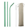 Kit paille inox vert