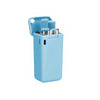 Paille inox pliable bleu