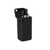 Paille inox pliable noir