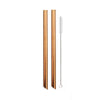 Paille inox large bout incliné or rose
