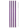 Paille inox couleur violet droit