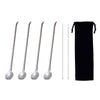 Paille inox cuillère argent