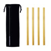 Paille inox large or