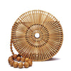 Sac bambou anse perles