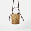 Sac bambou avec anse cuir