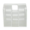 Sac bambou rectangle blanc