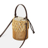Sac en bambou avec anse cuir