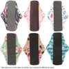 Serviette hygiénique lavable noir flux normal