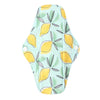 Dos serviette hygiénique lavable flux abondant motif citron