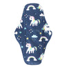 Dos serviette hygiénique lavable flux abondant motif licorne