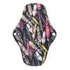 Dos serviette hygiénique lavable flux abondant motif plume